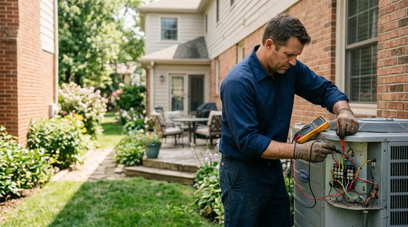 HVAC technician working near Bristol, WI